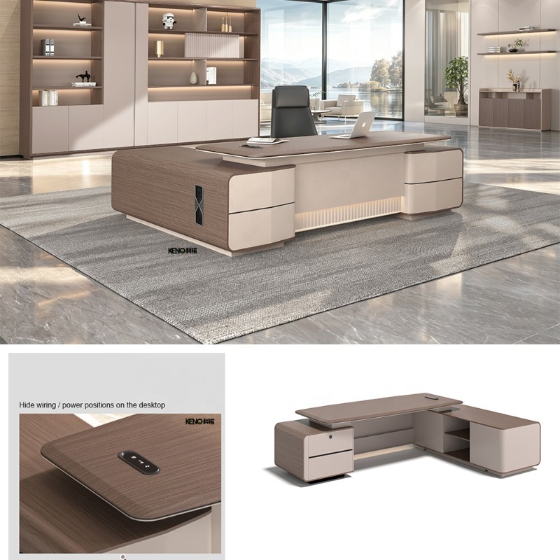 Office Furniture Manufacturers - مكتب رئيس تنفيذي فاخر بحجم مخصص