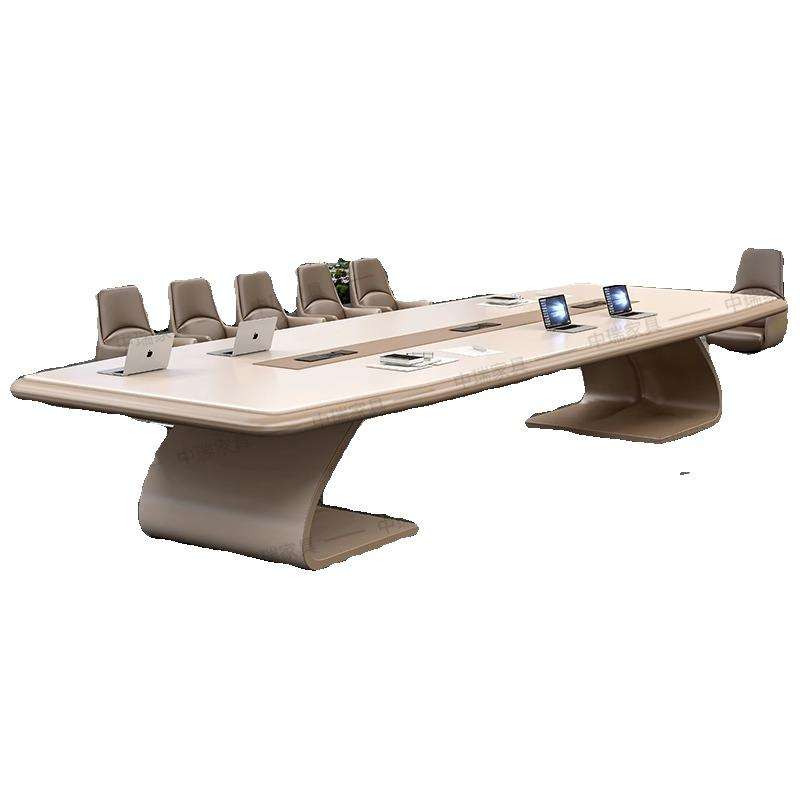 Office Furniture Manufacturers - طاولة مؤتمرات بيضاوية كبيرة بتصميم عصري،