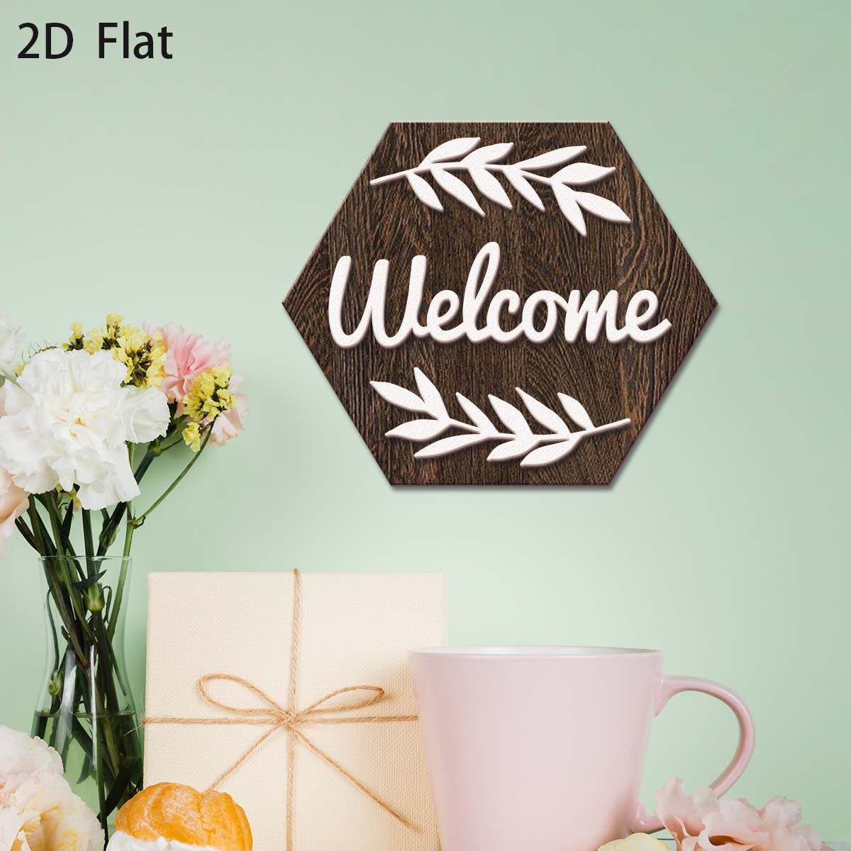 Office Furniture Names - لوحة اسم خشبية ترحيبية بتصميم عتيق،