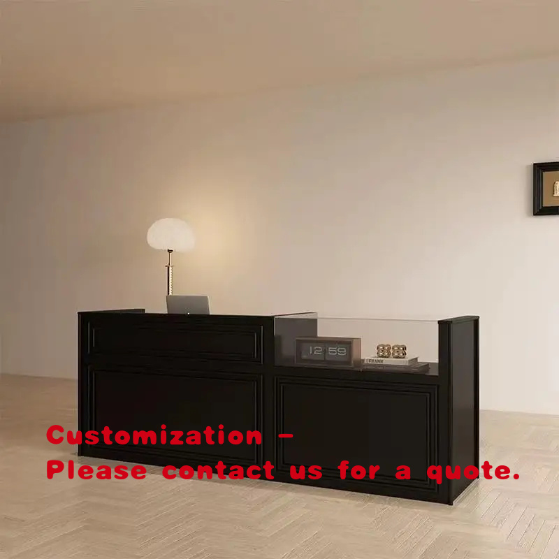 Office Furniture Desk - مكتب استقبال عصري مخصص لمتاجر الملابس