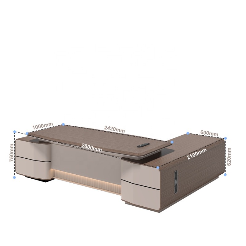 مكتب رئيس تنفيذي فاخر بحجم مخص - مراجعة Office Furniture Manufacturers وسعره