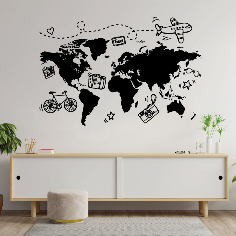 الذهاب السفر خريطة العالم الجد - مراجعة Office Furniture World وسعره