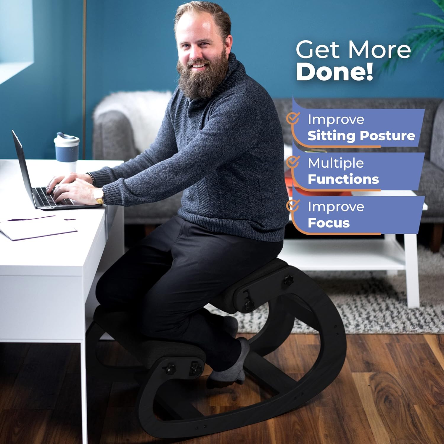كرسي خشبي مريح للركوع قابل للت - مراجعة Office Furniture Desk وسعره