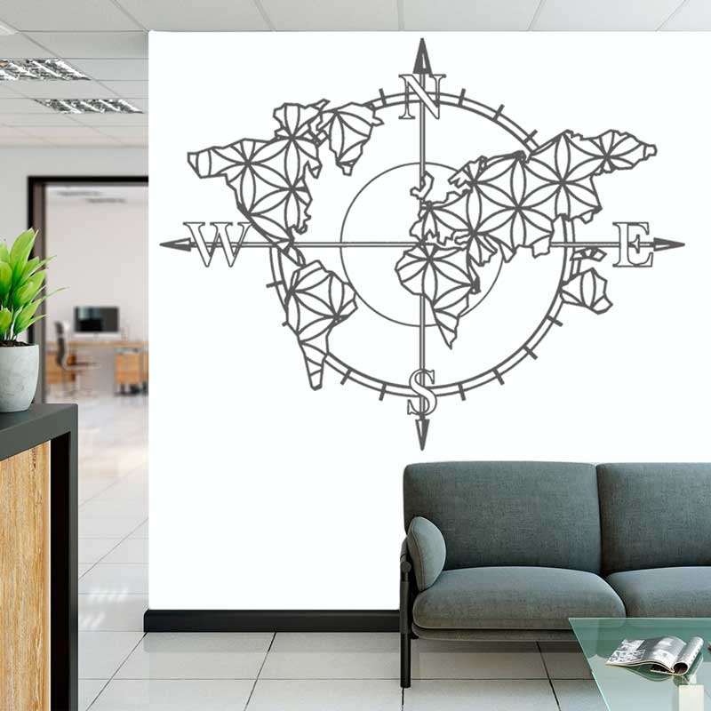 زهرة الحياة خريطة العالم البوص - مراجعة Office Furniture World وسعره