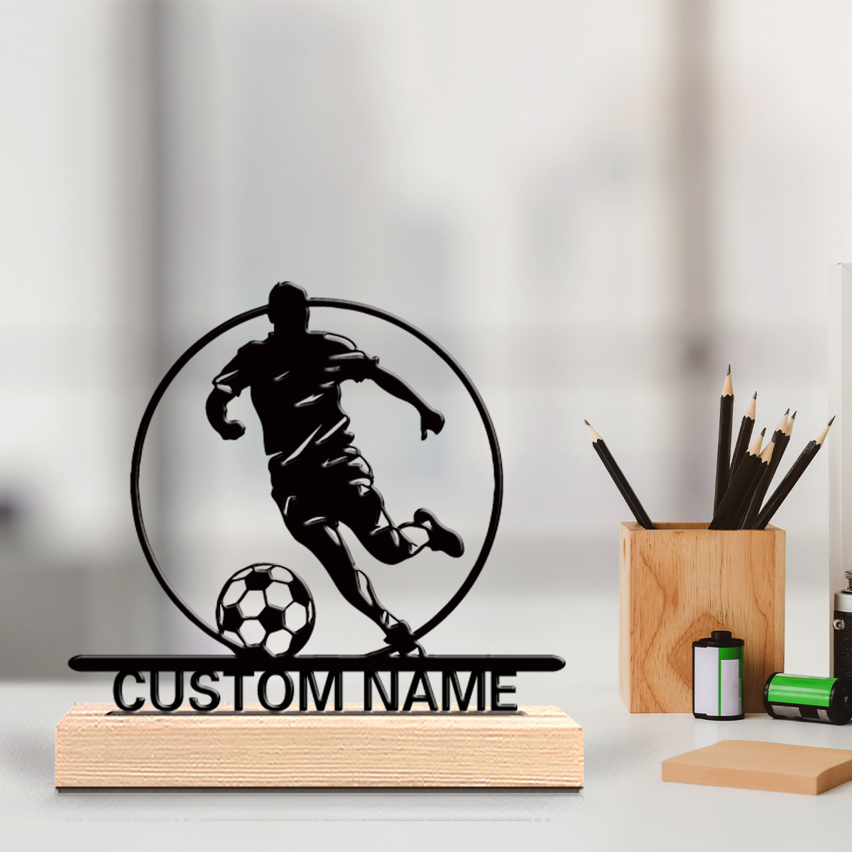 تمثال معدني مخصص للاعب كرة قدم - مراجعة Office Furniture Desk وسعره