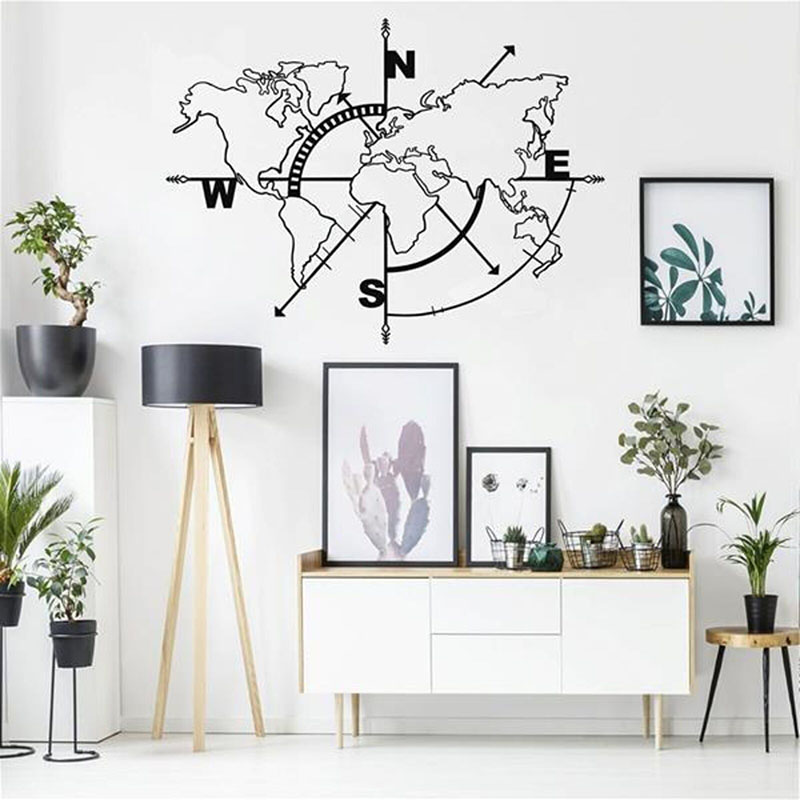 ملصق حائط للسيارة بوصلة خريطة  - مراجعة Office Furniture World وسعره