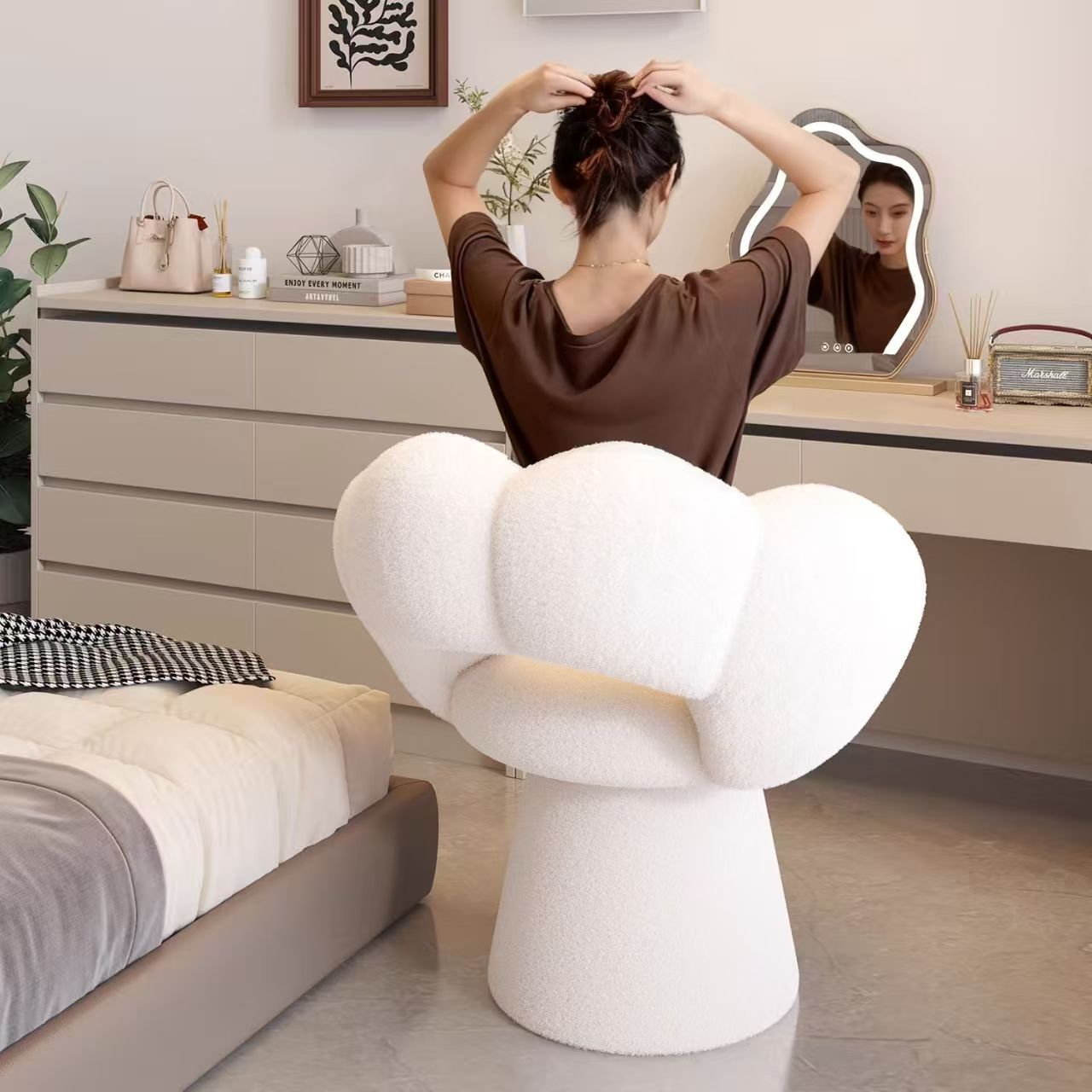 كرسي مكتب منزلي مريح مع دعم قط - مراجعة Office Furniture Desk وسعره