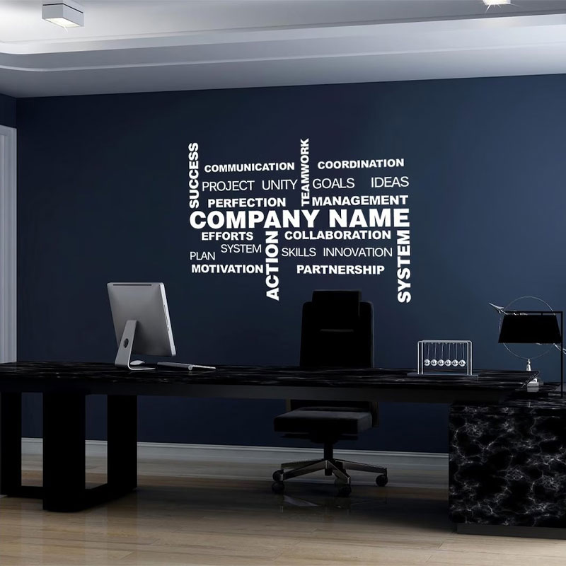 تخصيص اسم العمل الجدار ملصق ال - مراجعة Office Furniture Names وسعره