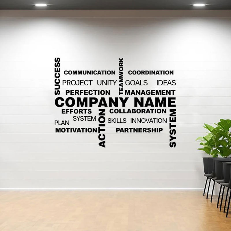 تخصيص اسم العمل الجدار ملصق ال - مراجعة Office Furniture Names وسعره