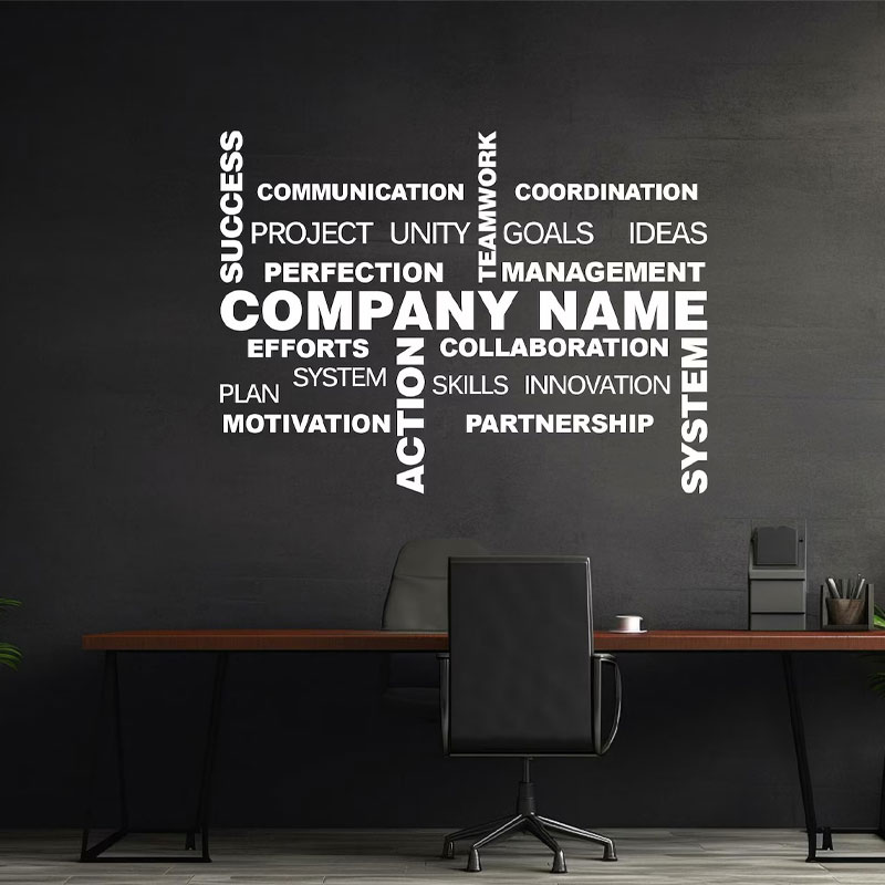 تخصيص اسم العمل الجدار ملصق ال - مراجعة Office Furniture Names وسعره