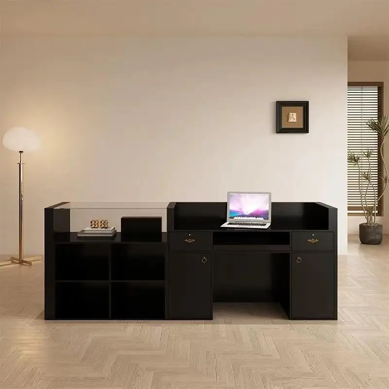 مكتب استقبال عصري مخصص لمتاجر  - مراجعة Office Furniture Desk وسعره