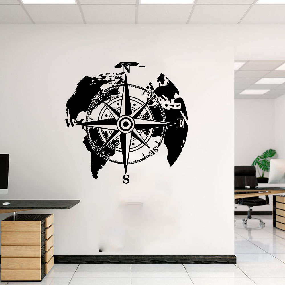 ملصق حائط من الفينيل لخريطة ال - مراجعة Office Furniture World وسعره